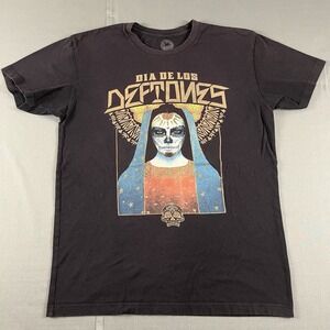 Vintage Dia De Los Deftones T shirt Black Rare Size Medium